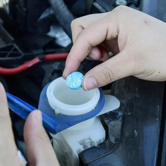 Compresse Effervescenti Concentrate per Pulizia Vetri Auto – Lavavetri Solido Universale